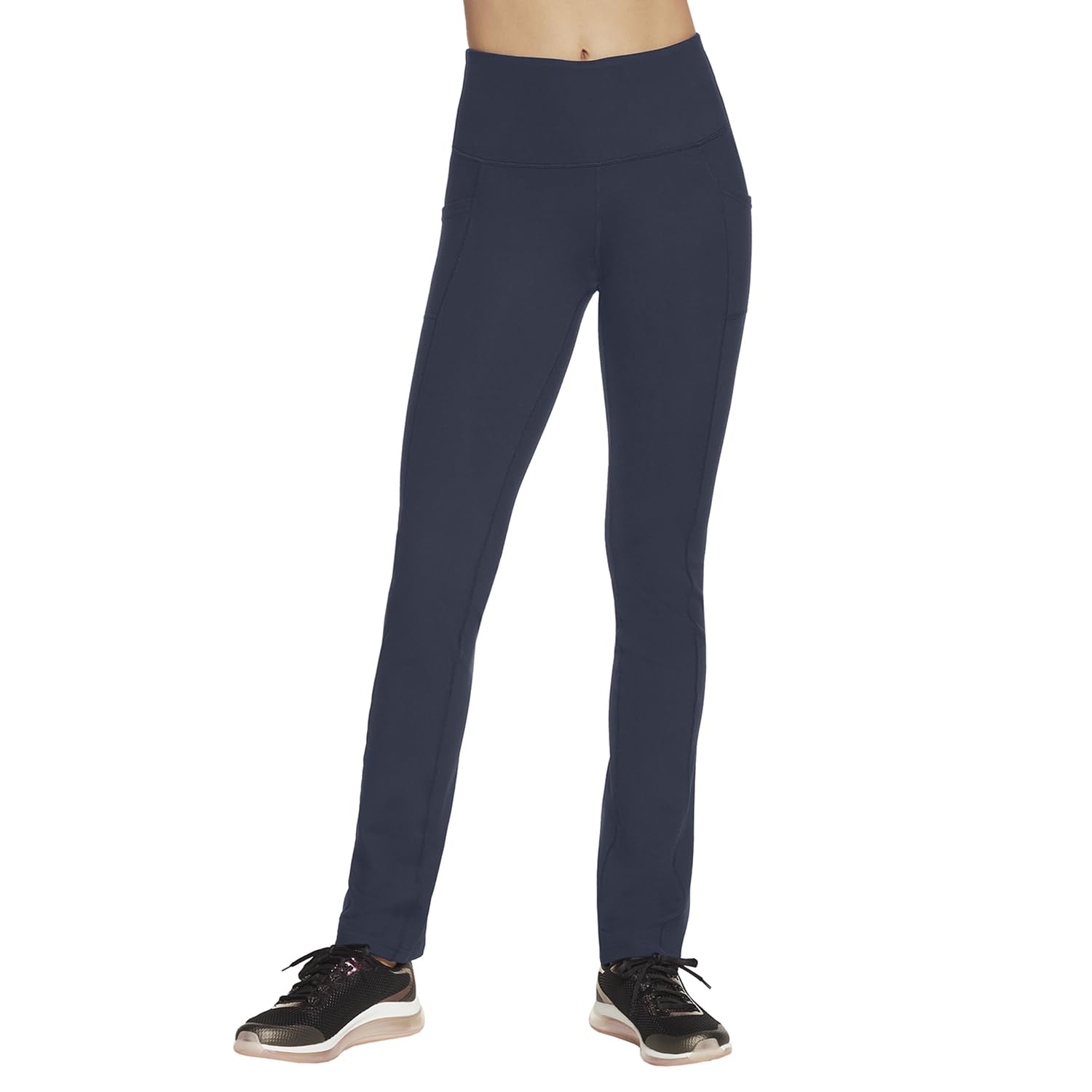 Skechers Women's Go Walk High Waisted Pant Joy - 4-Way Stretch, Moisture-Wicking, Layered Waistband